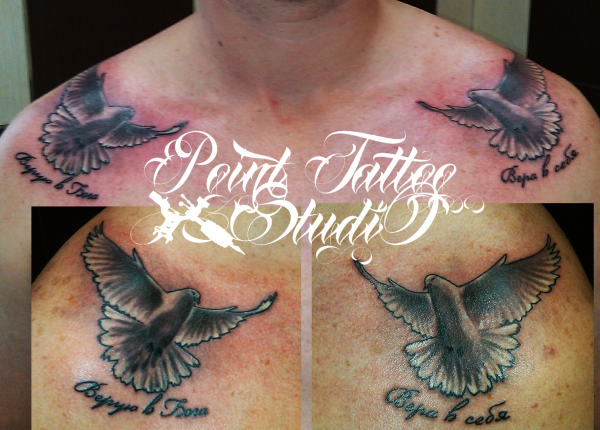 Тату голубь (36 фото) - значение татуировки, эскизы 