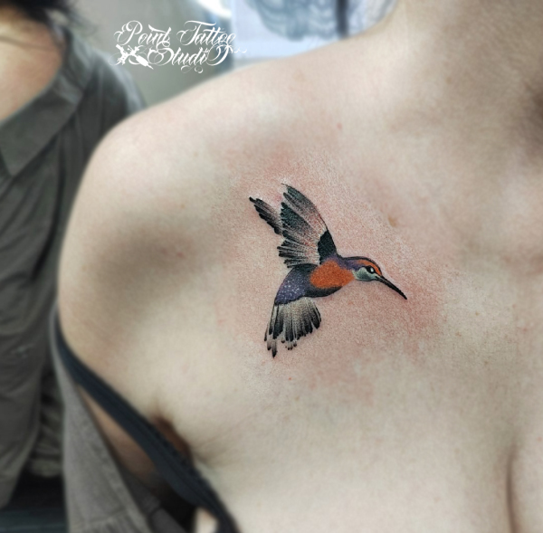 татуировка колибри